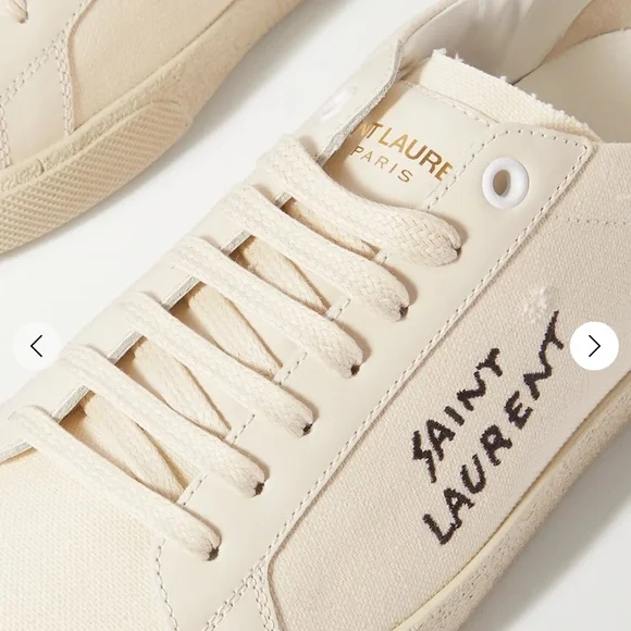 🚫 SOLD Saint Laurent Court Classic SL/06 Embroidered Sneakers - Picture 9 of 11
